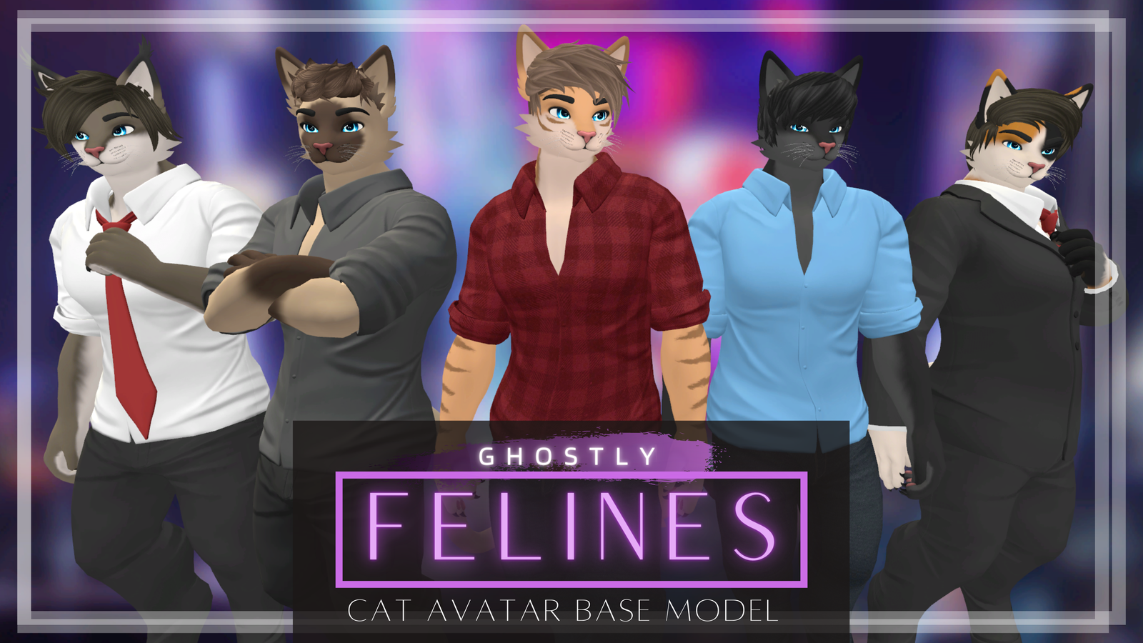 Ghostly Male Felines