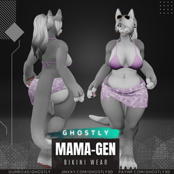 Ghostly Bikini Outfit [MamaGen]