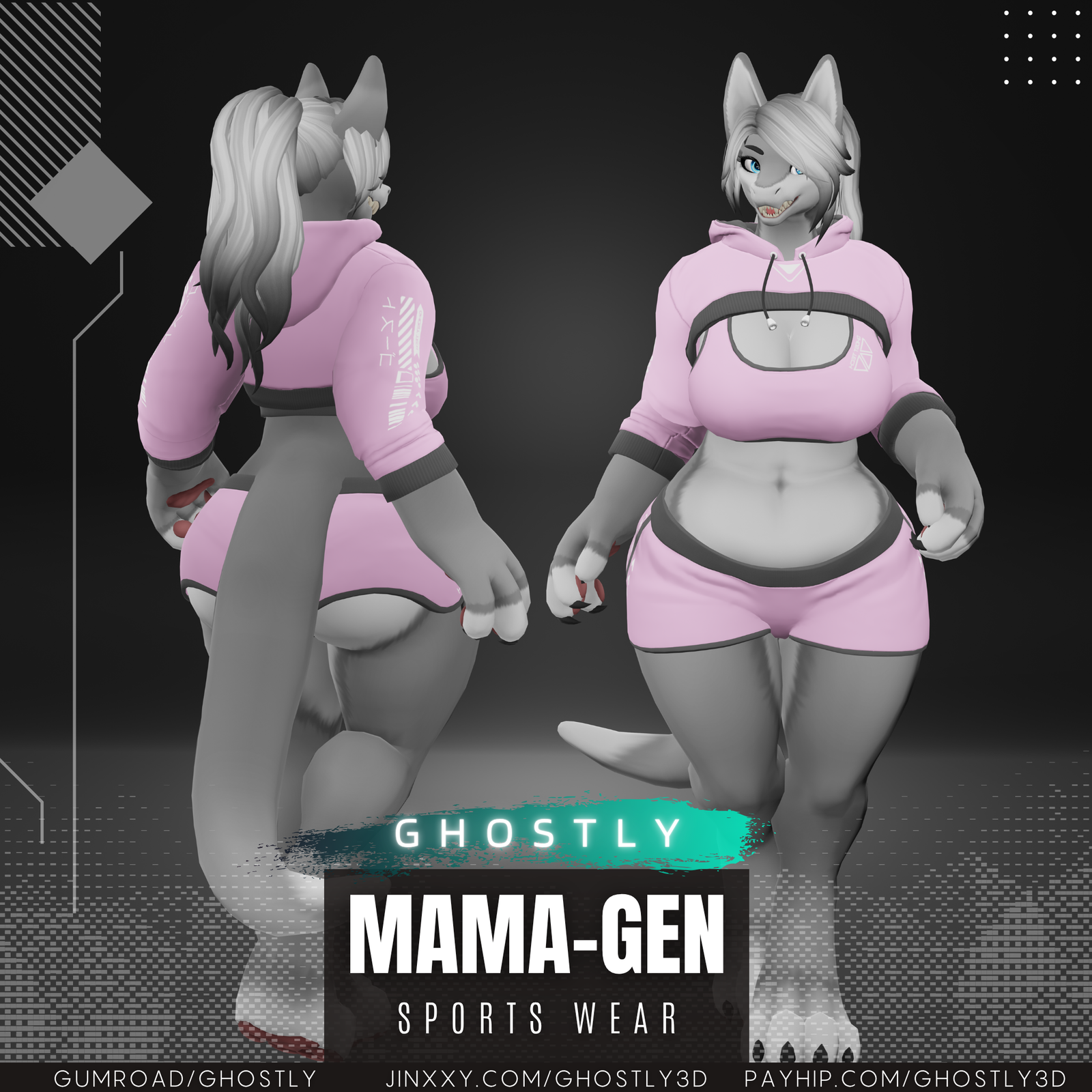 Ghostly SportsWear Outfit [MamaGen]