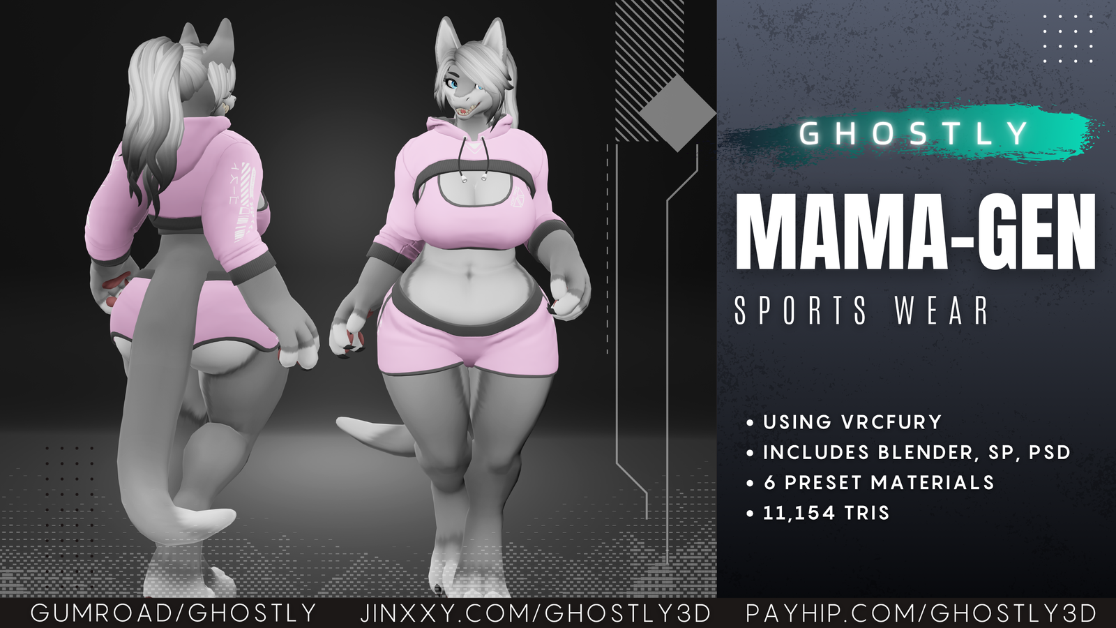 Ghostly SportsWear Outfit [MamaGen]