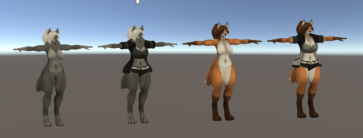 Ghostly Female Canines [Wolf/Fox]