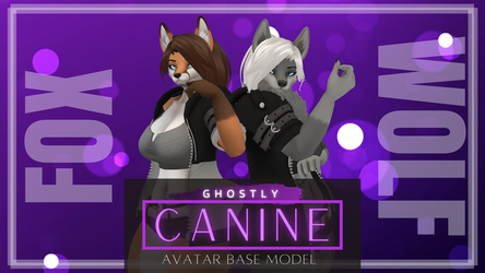 Ghostly Female Canines [Wolf/Fox]
