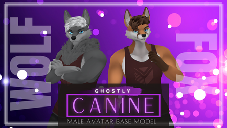 Ghostly Male Canines [Wolf/Fox]