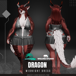 Ghostly Seductress Dress Outfit [Female Dragon]