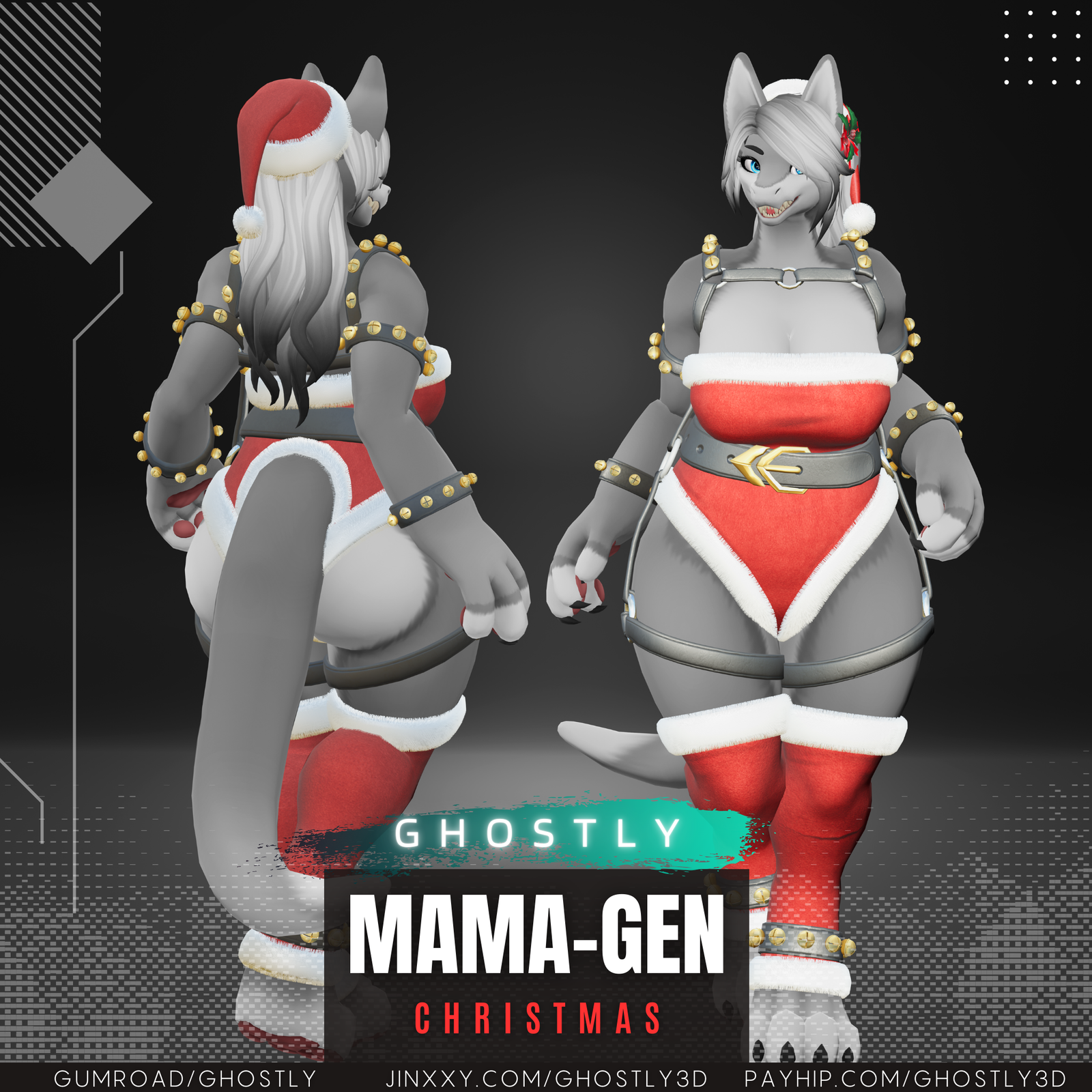 Ghostly Christmas Outfit [MamaGen]🎄