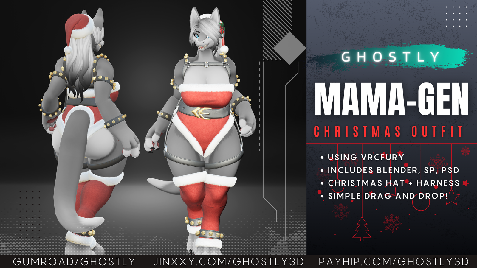 Ghostly Christmas Outfit [MamaGen]🎄
