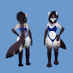 Civet Coon Texture for Meeko by Foxipaws