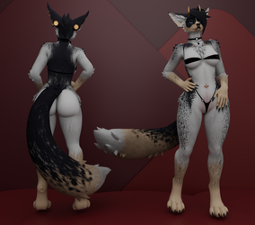 The hound girls texture for Nebula by Foxipaws