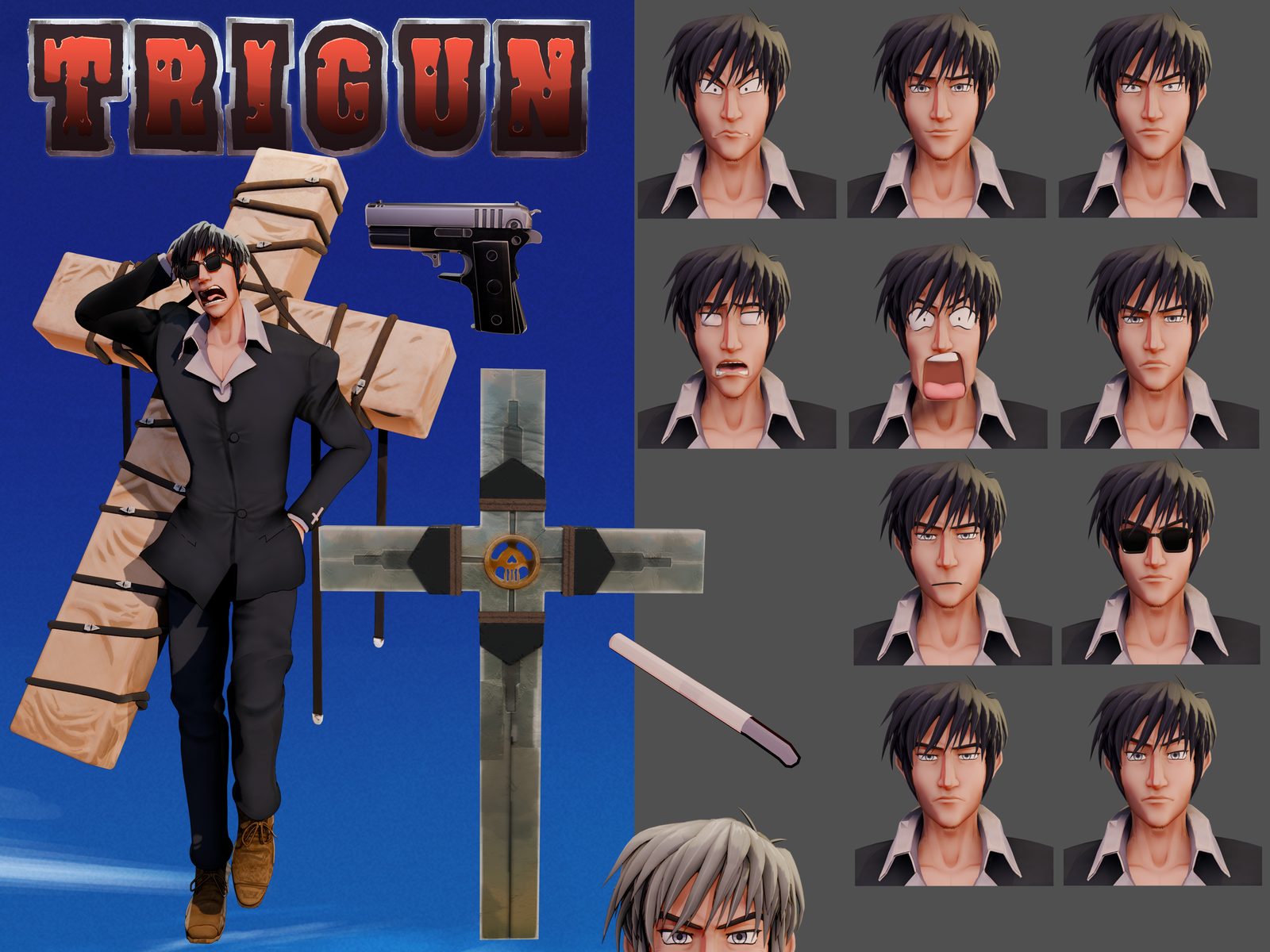 98 Nicholas D. Wolfwood VRChat Avatar (PC Only/Android coming soon)