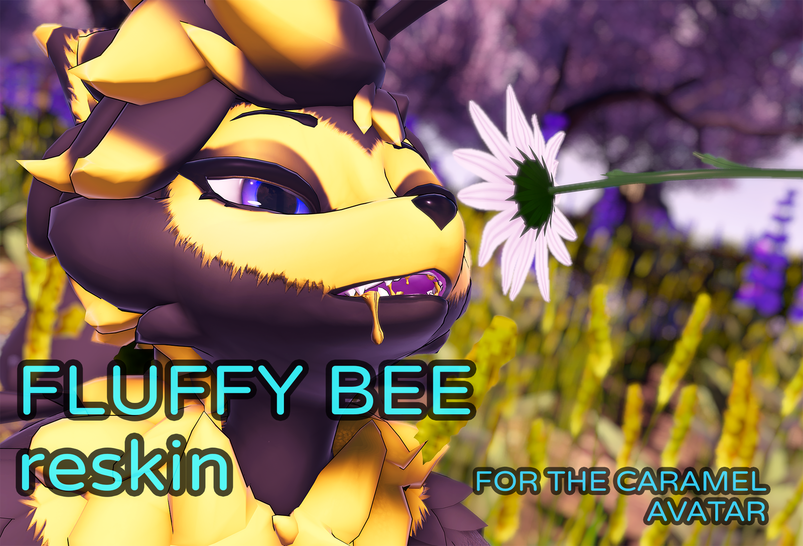 Fluffy Bee - Caramel skin