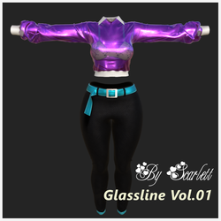 Glassline Vol. 01 (Rigged for VRBase EGirl)