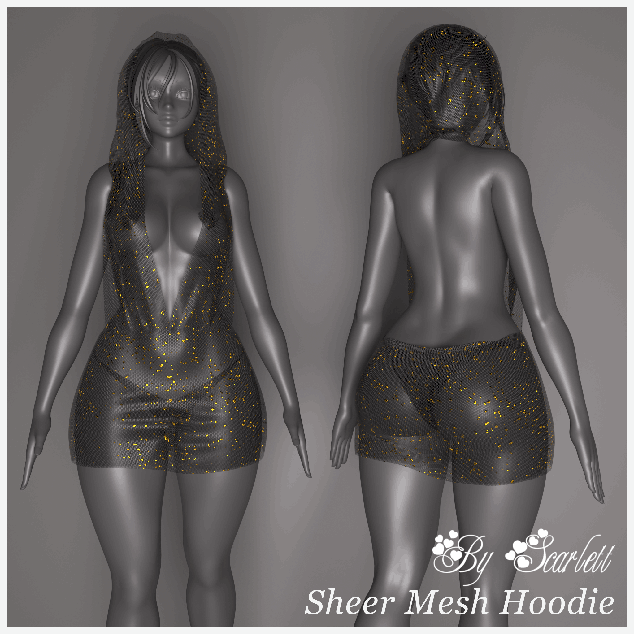 Sheer Mesh Hoodie [FREE] - Egirl
