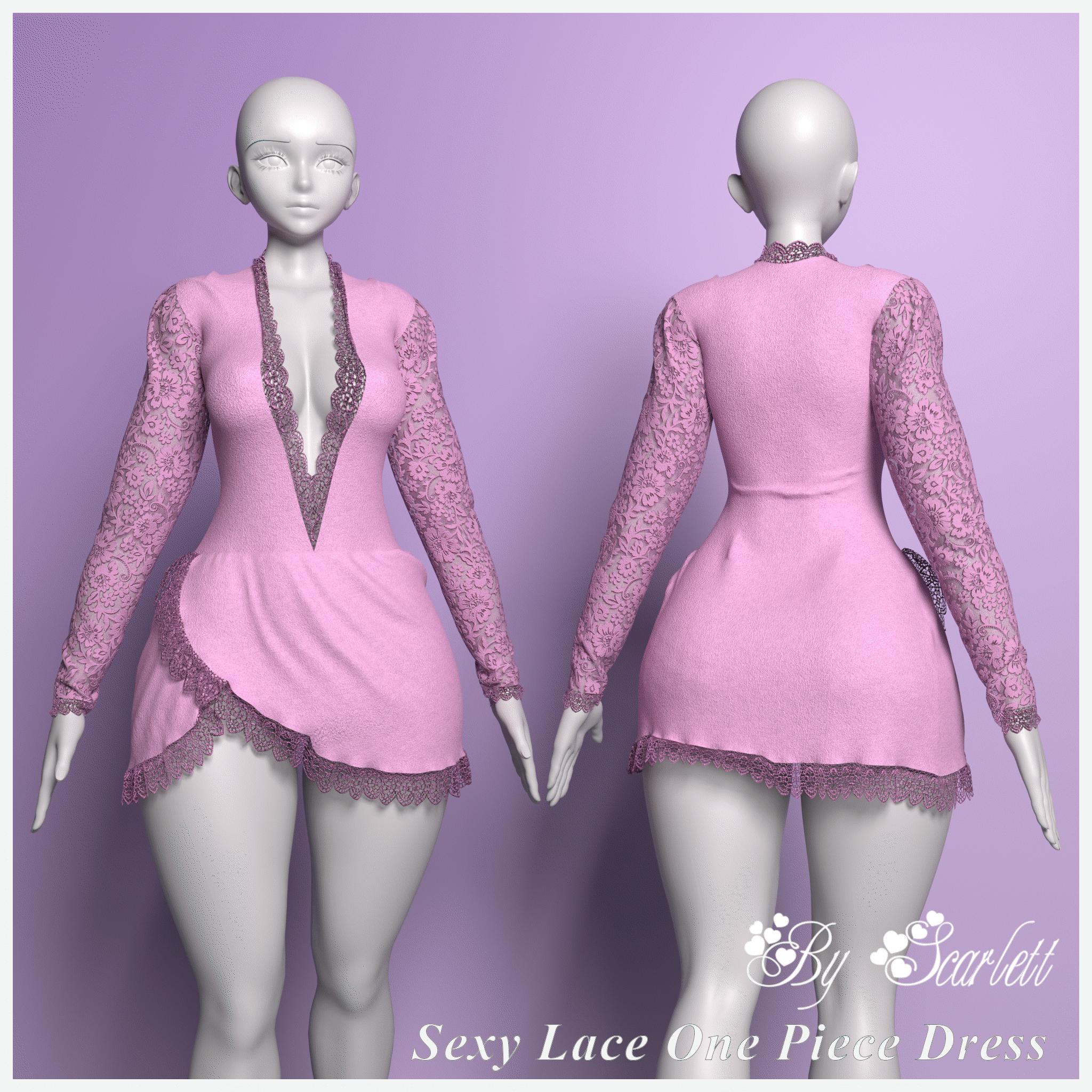 Sexy Lace One Piece Dress - Egirl