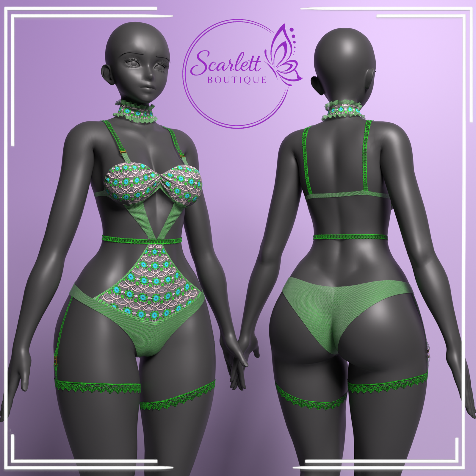 Sexy Lace Teddy (Rigged for VRBase EGirl)