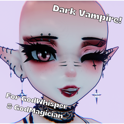 Dark Vampire Makeup for GodWhisper Magician