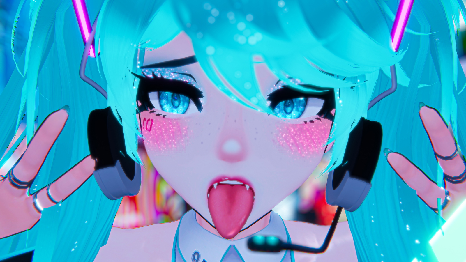 Hatsune Miku makeup for GodWhisper & GodMagician