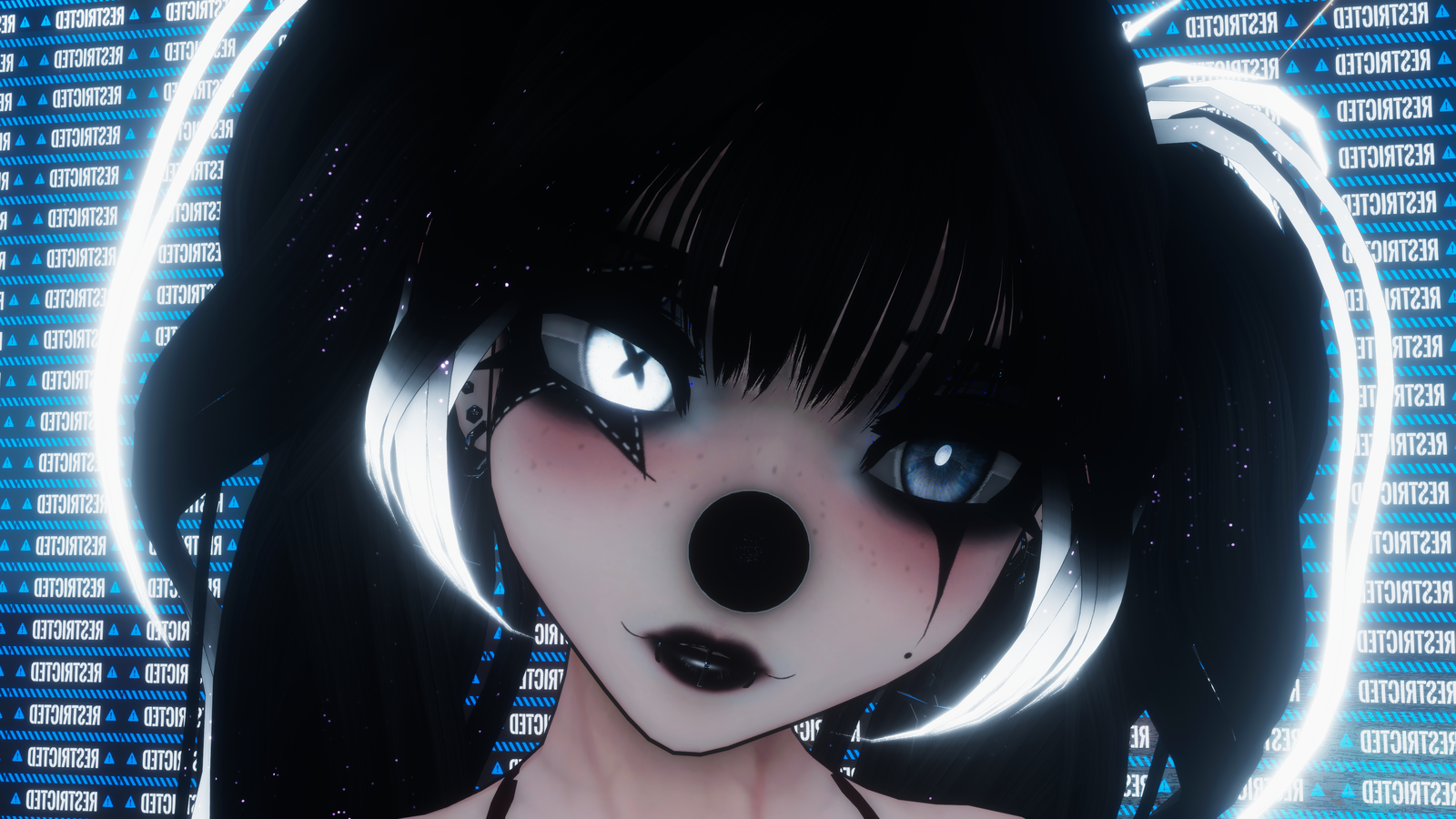 Dark Clown Makup for Godwhisper & God Magician INCLUDES NOSE