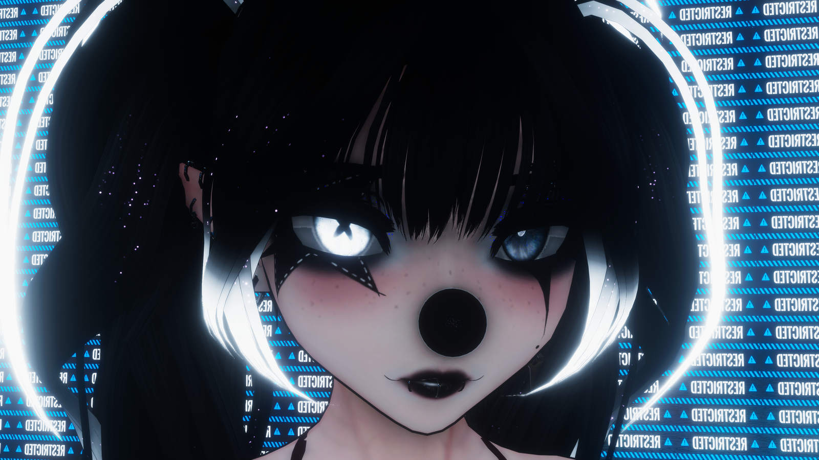 Dark Clown Makup for Godwhisper & God Magician INCLUDES NOSE