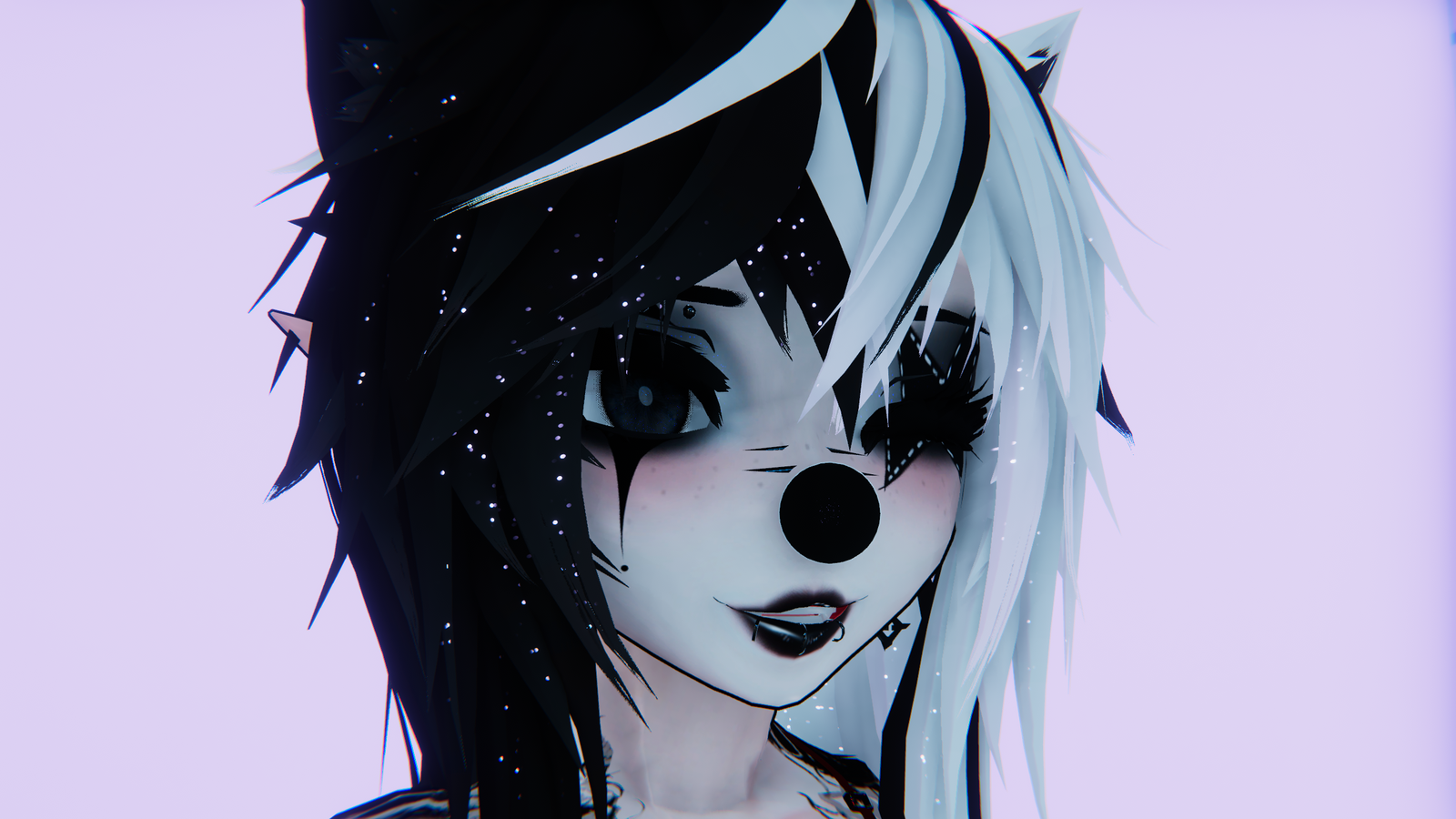 Dark Clown Makup for Godwhisper & God Magician INCLUDES NOSE