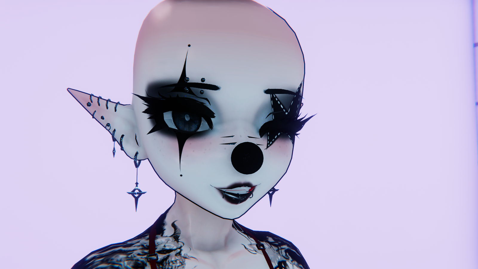 Dark Clown Makup for Godwhisper & God Magician INCLUDES NOSE