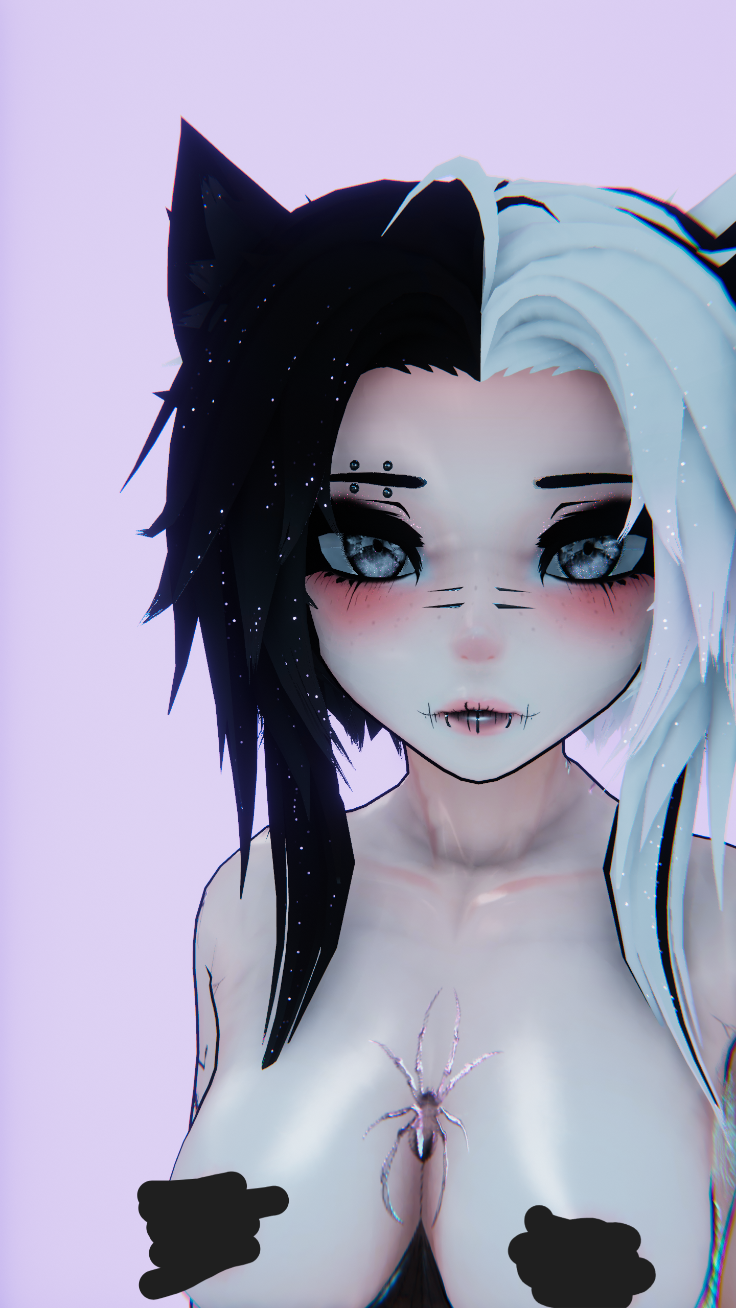 Spider tattoos and makeup! For God Whisper & God Magician