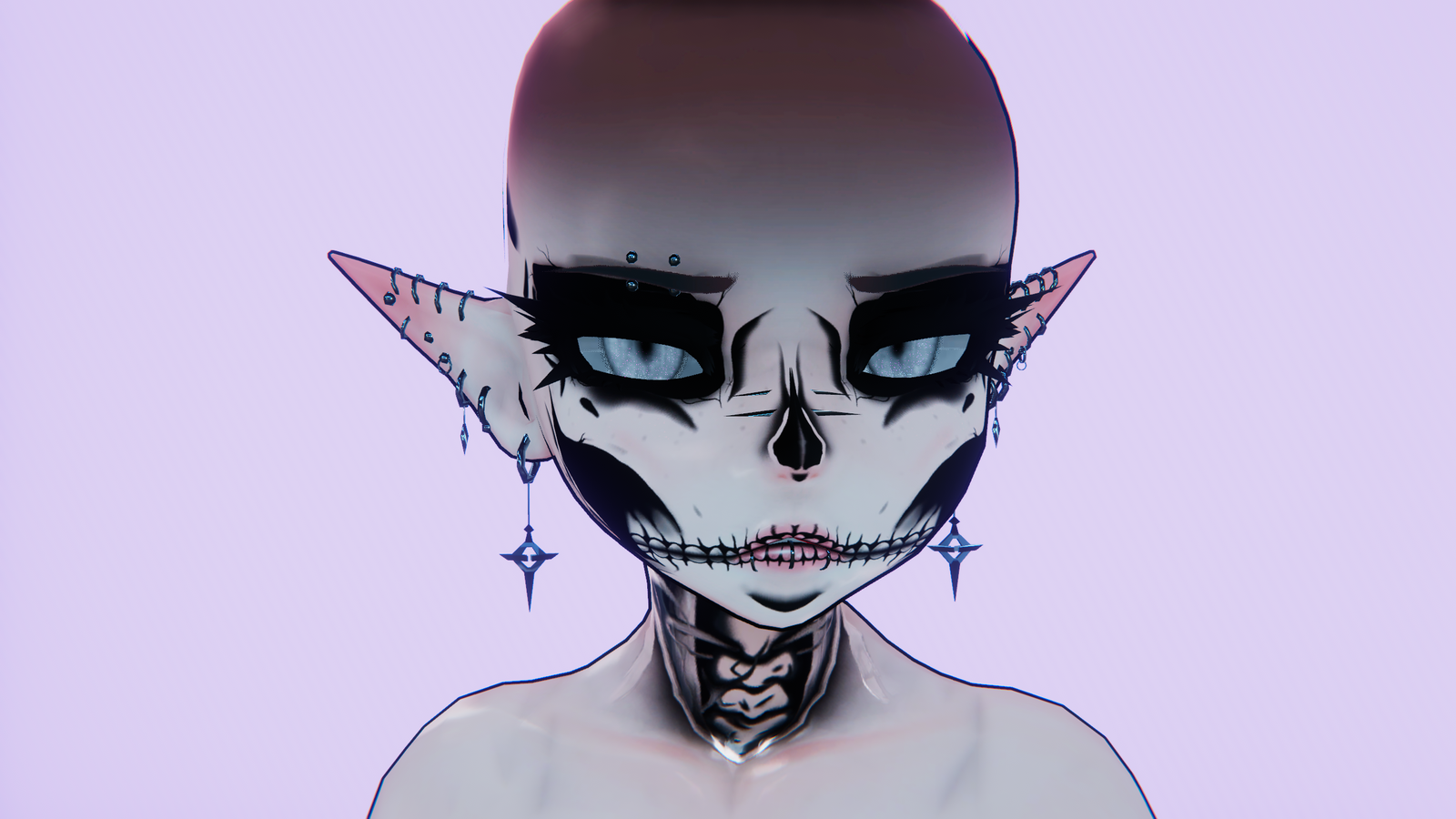 Skull Makeup For God Whisper & God Magician