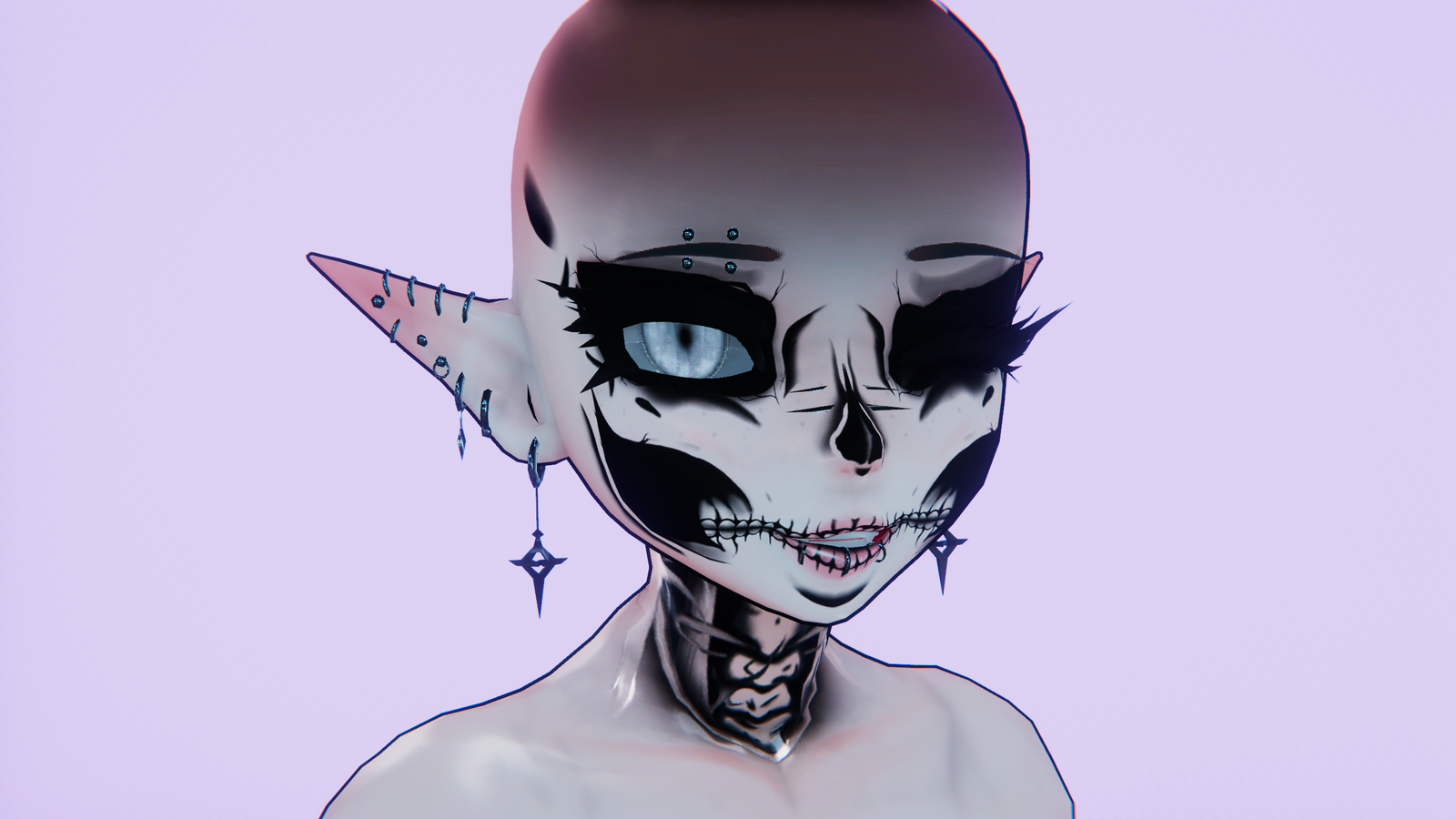 Skull Makeup For God Whisper & God Magician