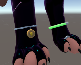 Dynamic Anklet Pack (Gold • Silver • Glow) – VRChat / Waggan Ready