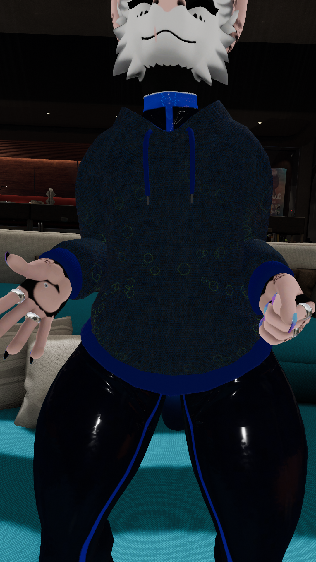 Fluffagen Latex Catsuit w/ Audiolink