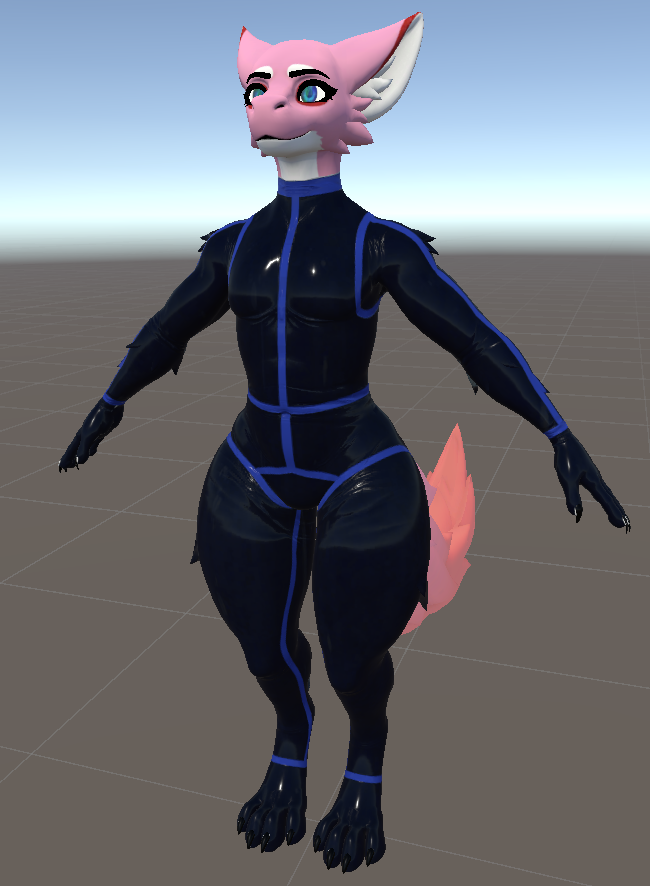 Fluffagen Latex Catsuit w/ Audiolink