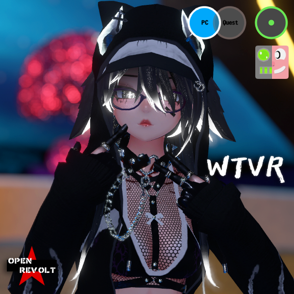 *NEW* "WTVR [VRChat PCVR Avatar] [Face Tracking][SPS][PCS][MMD][Optimized included]