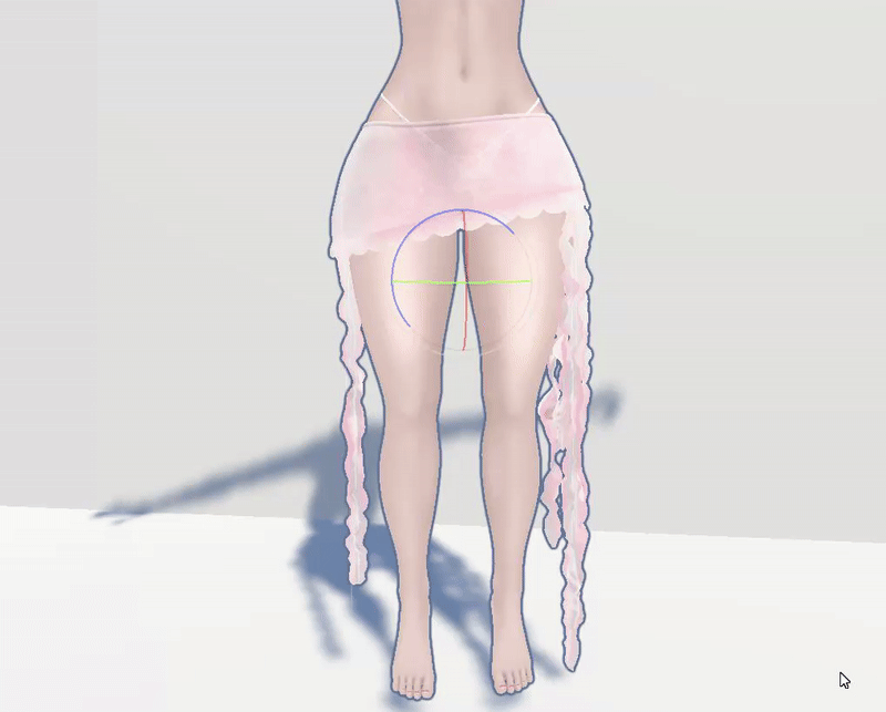 VRCHAT Jellyfish Skirt