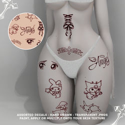 【 VRCHAT Tattoo Pack 】