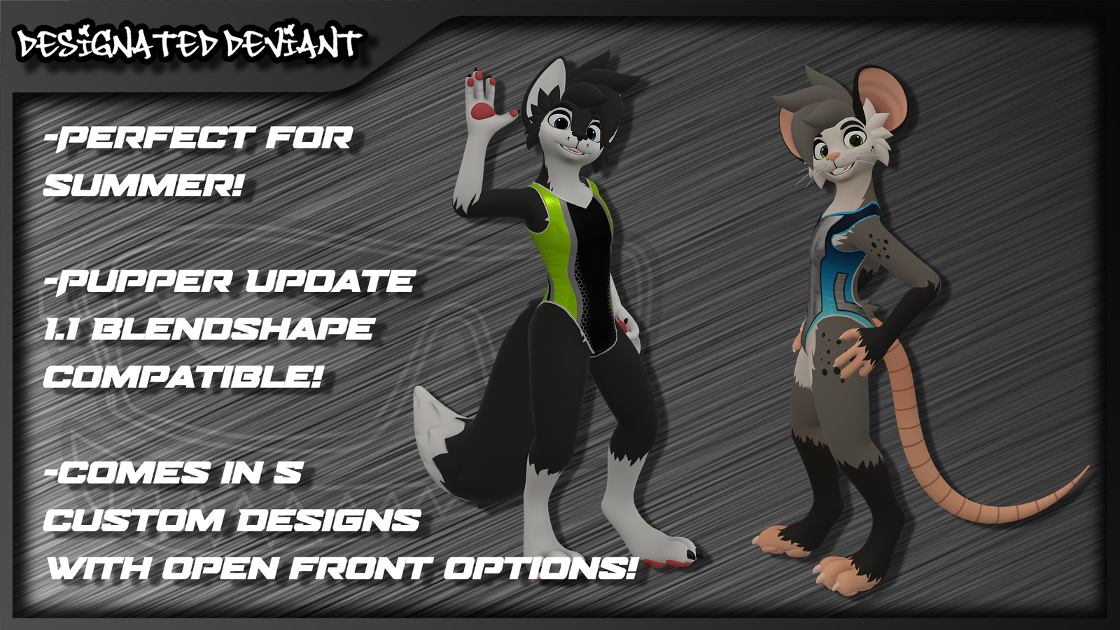 ScoutArtz Pupper 1.1 DD Open Back Swimsuit