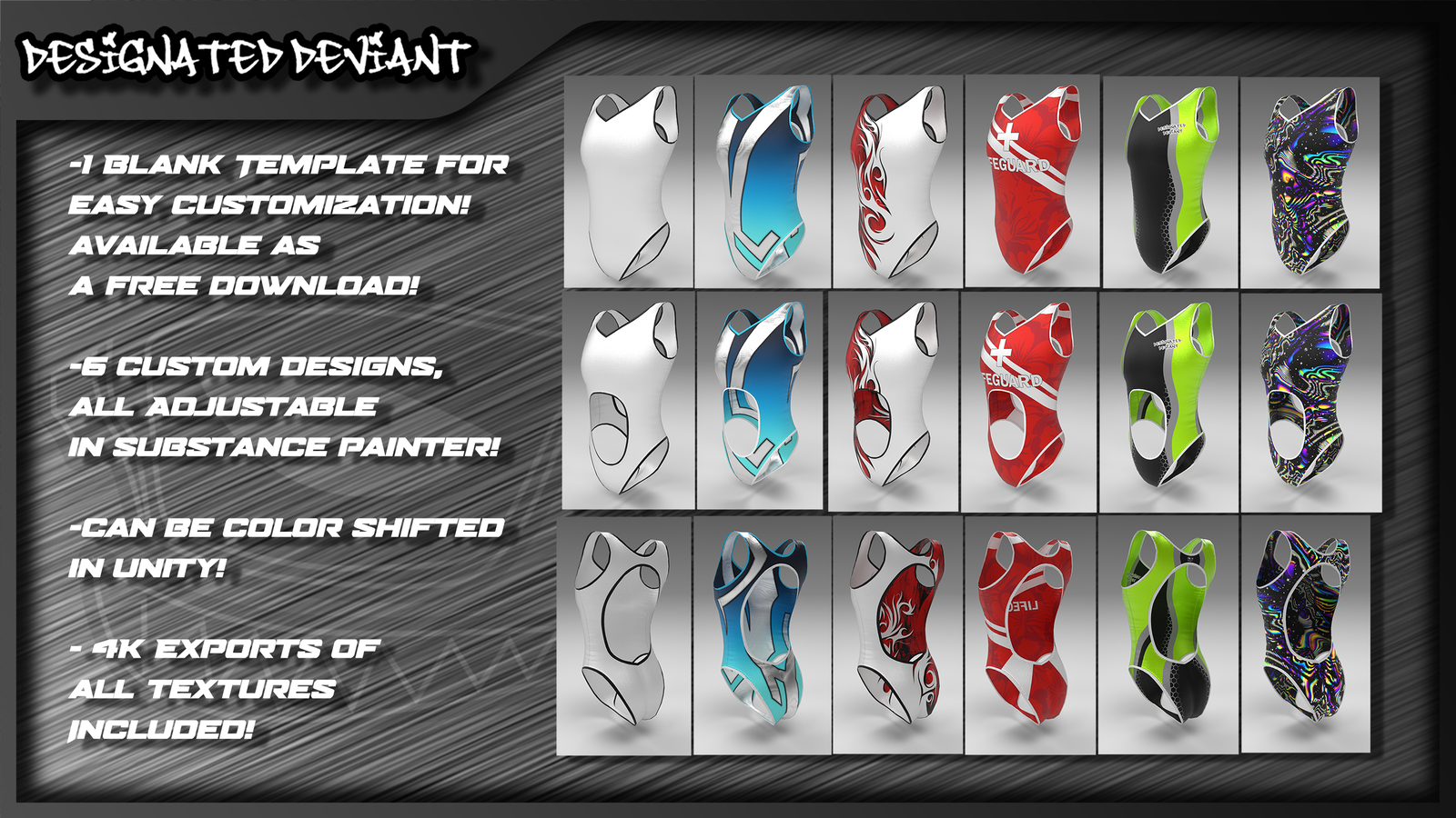 ScoutArtz Pupper 1.1 DD Open Back Swimsuit