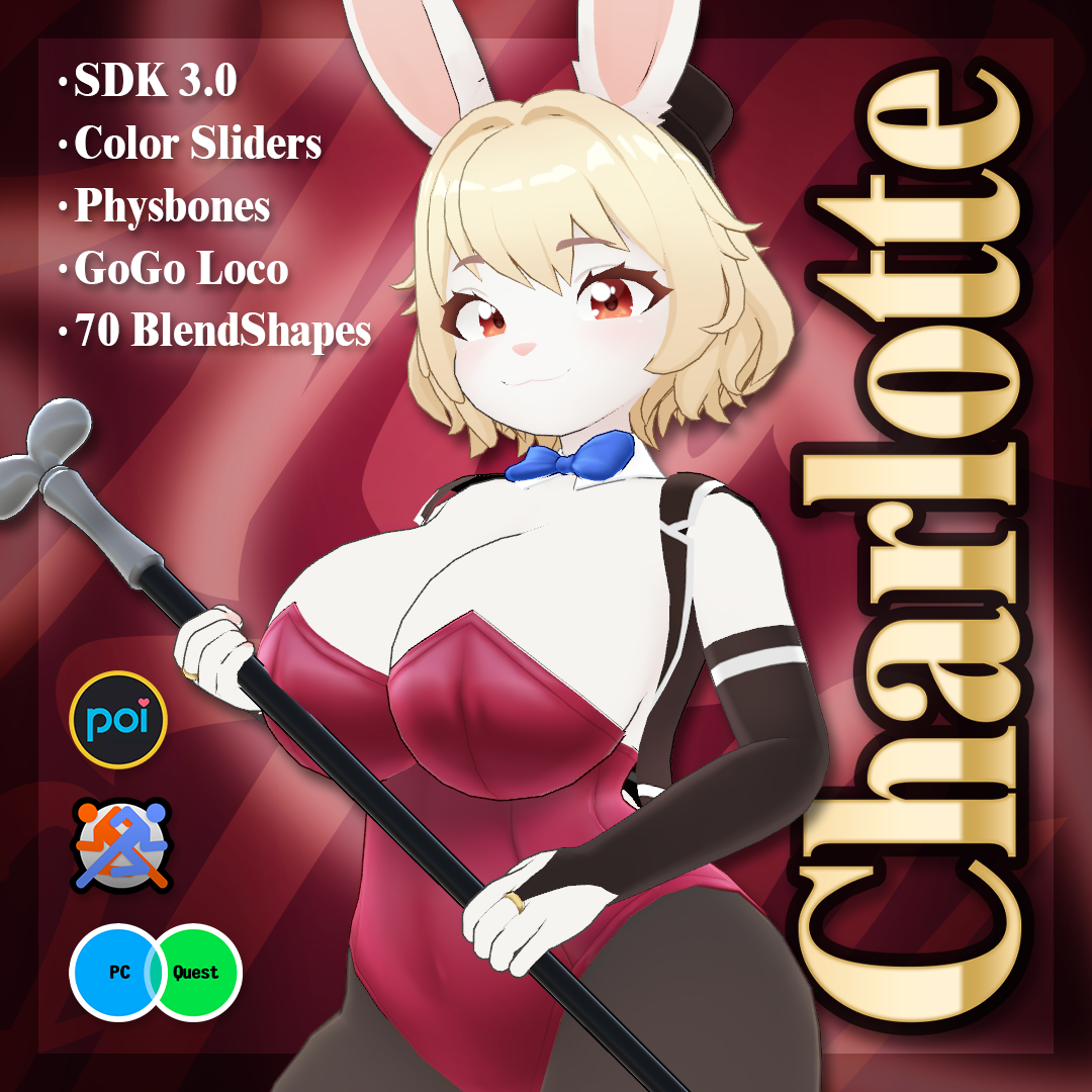 Charlotte The Bunny Girl - VRChat Avatar