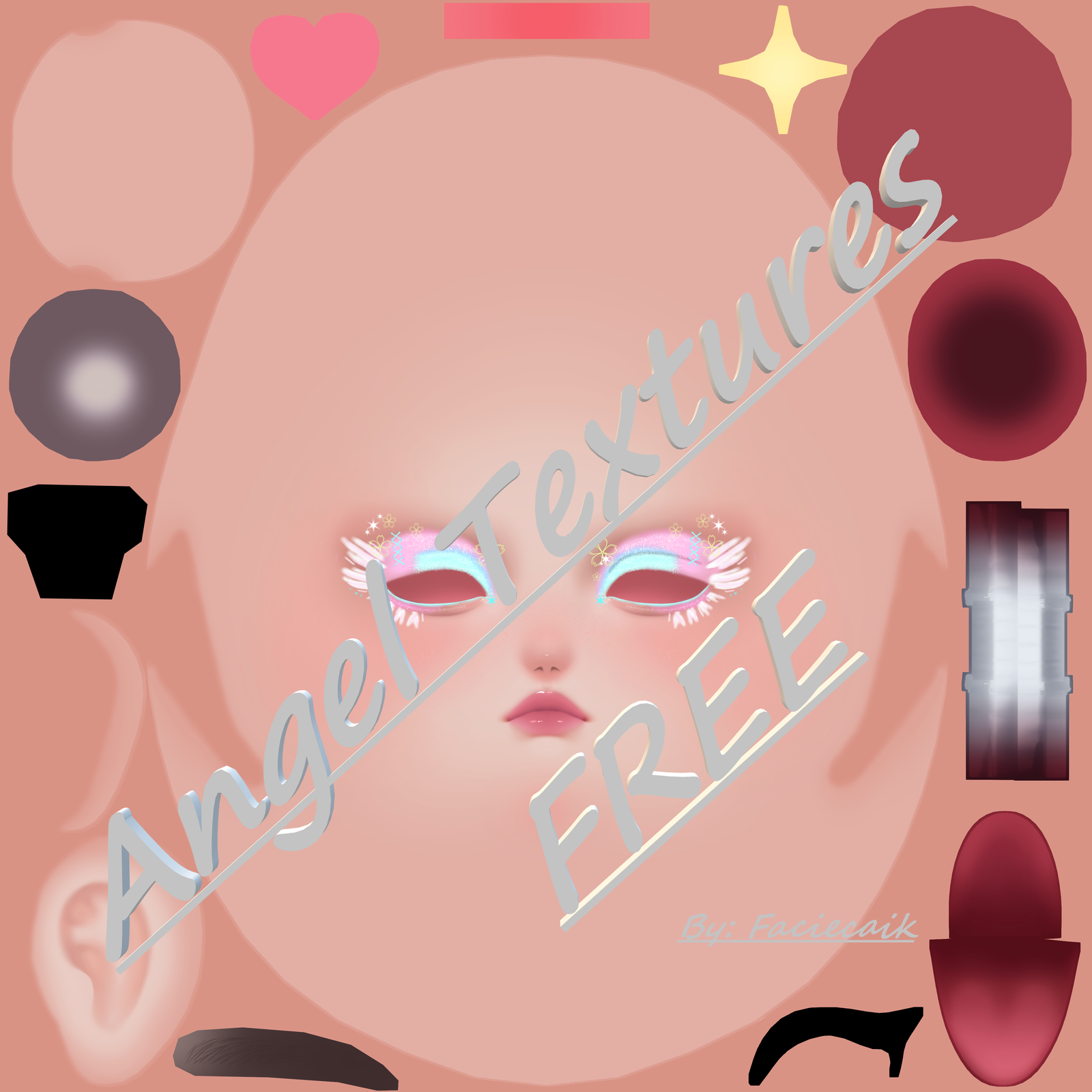Angel makeup Amelia head