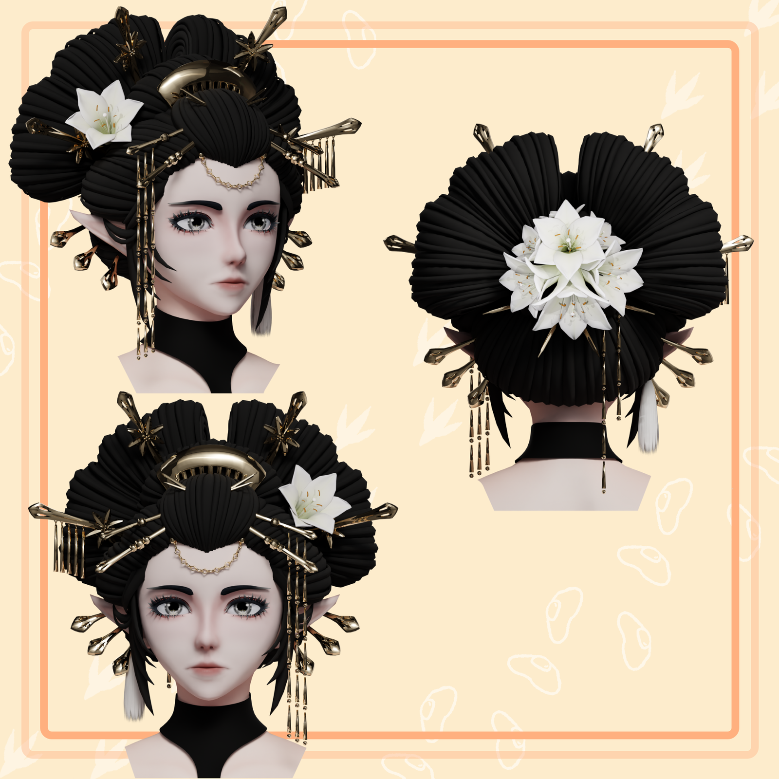 Asura: Oiran Hairstyle