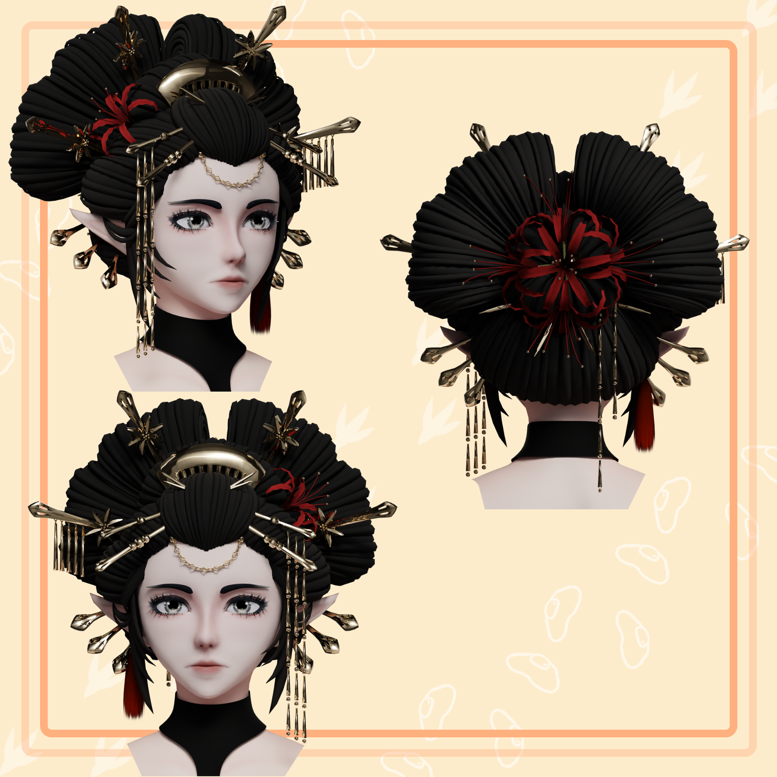 Asura: Oiran Hairstyle