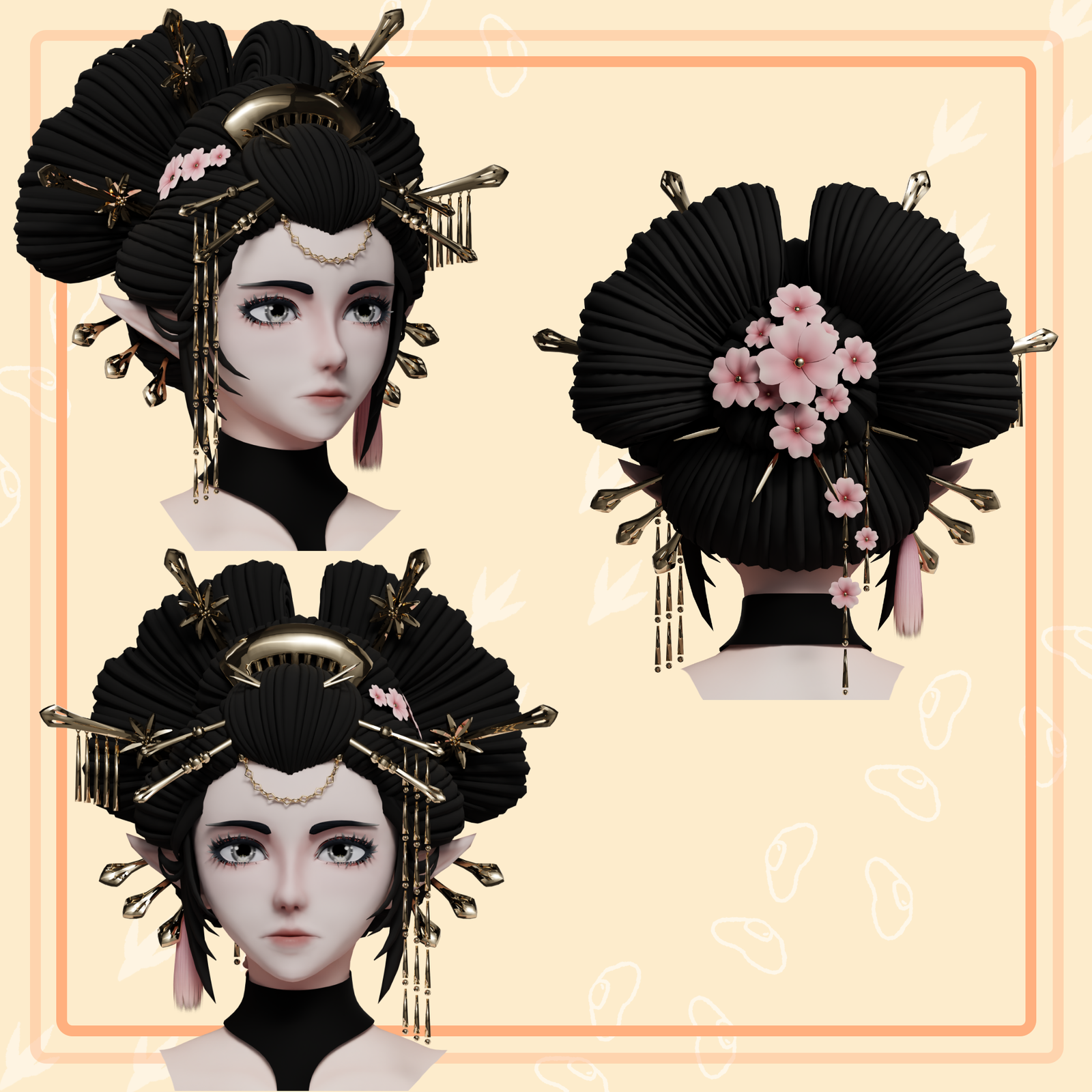 Asura: Oiran Hairstyle