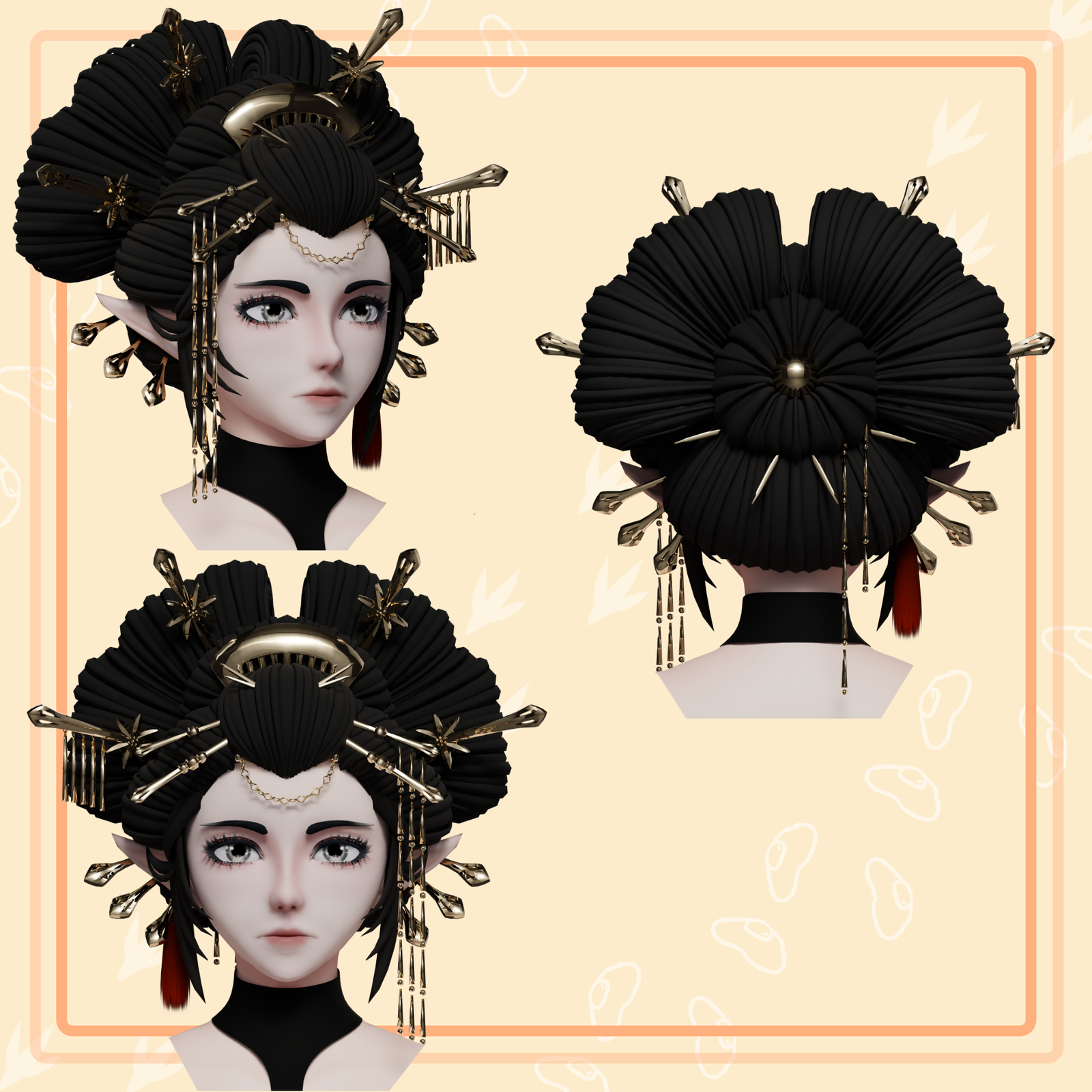 Asura: Oiran Hairstyle