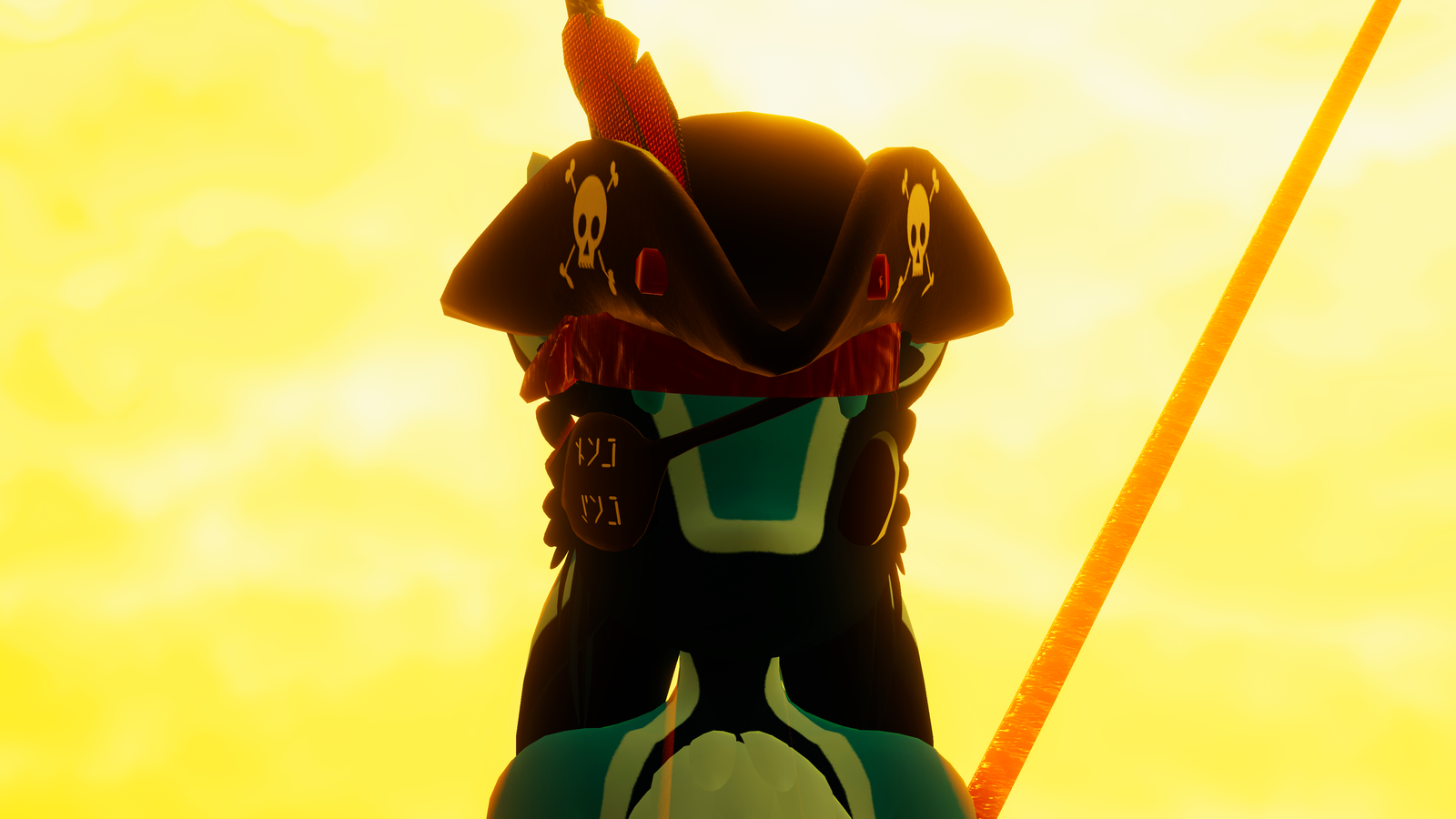 Free | Avali Pirate Hat & Eyepatch