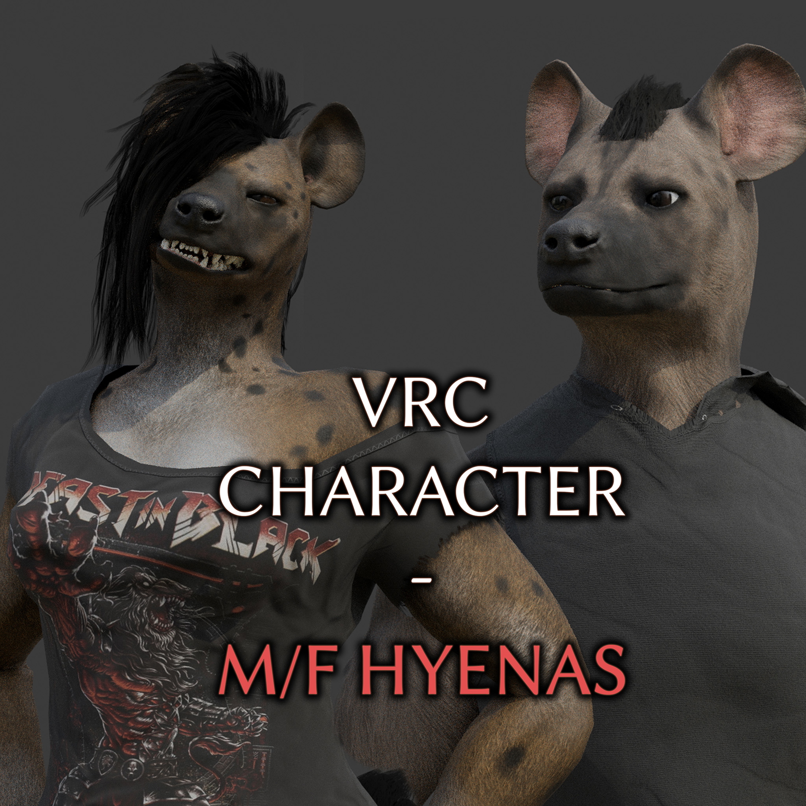Kp - Anthro M/F Hyenas