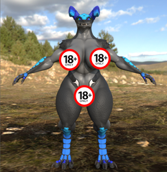 Black Aquamarine Deathclaw (TEXTURE ONLY)