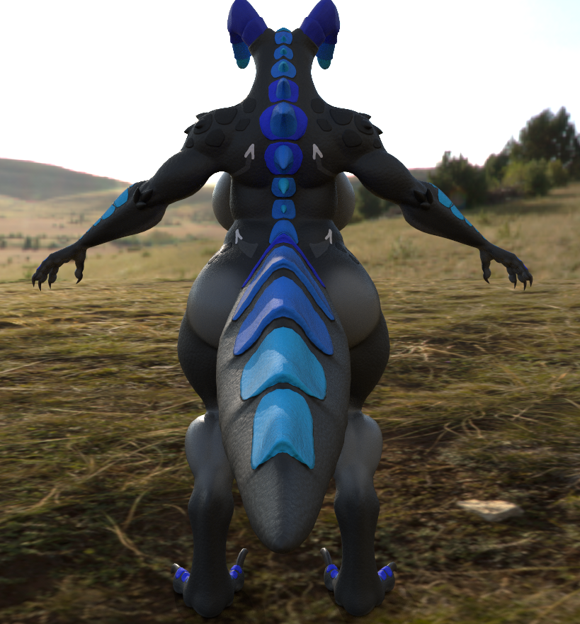 Black Aquamarine Deathclaw (TEXTURE ONLY)