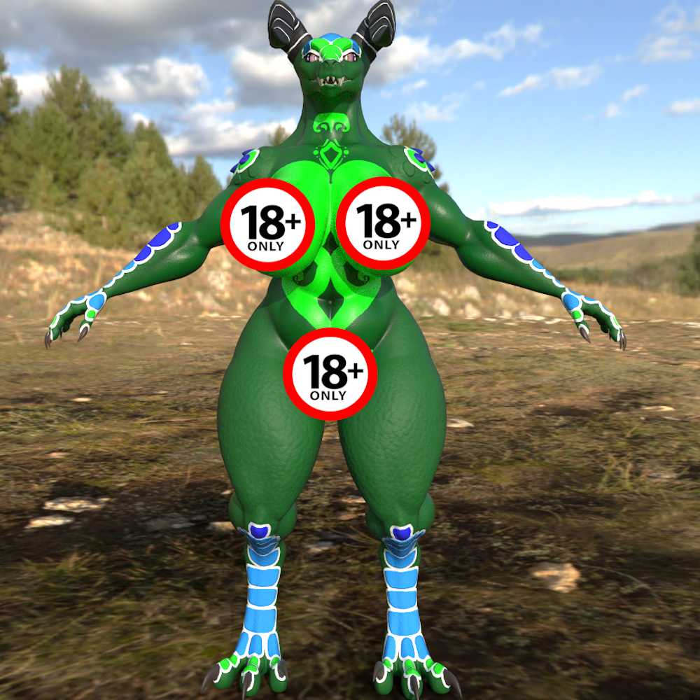 Green and Torquise Deathclaw (TEXTURE ONLY)