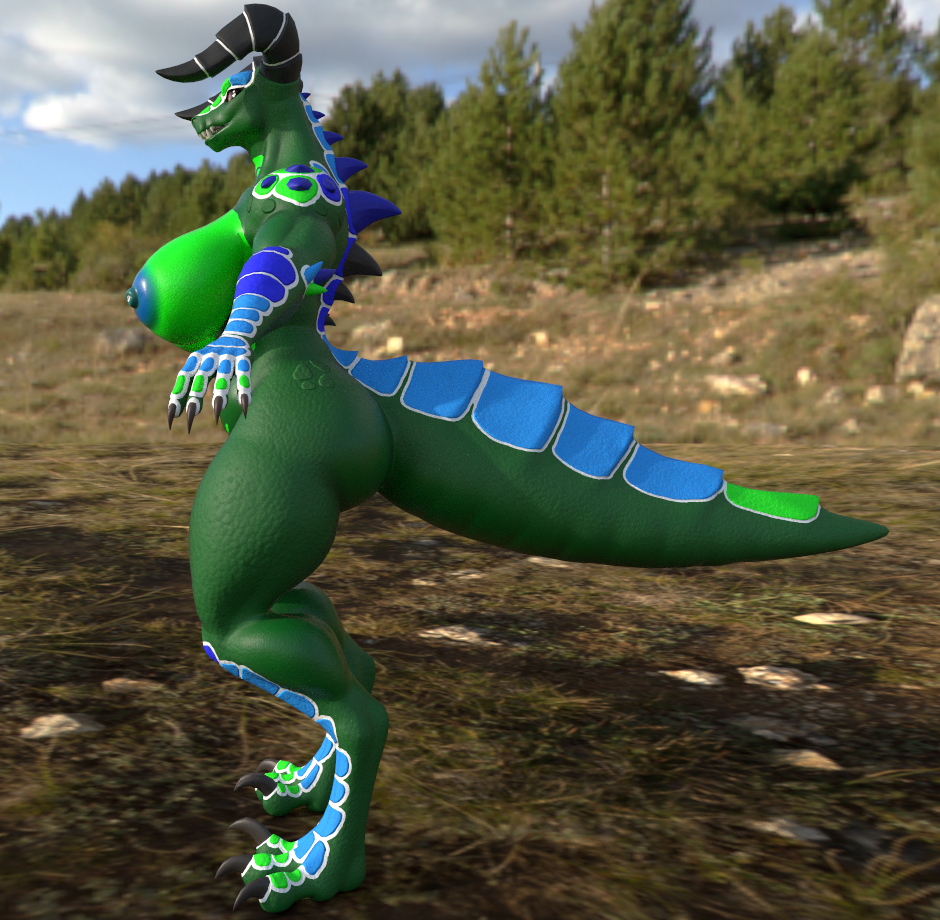 Green and Torquise Deathclaw (TEXTURE ONLY)