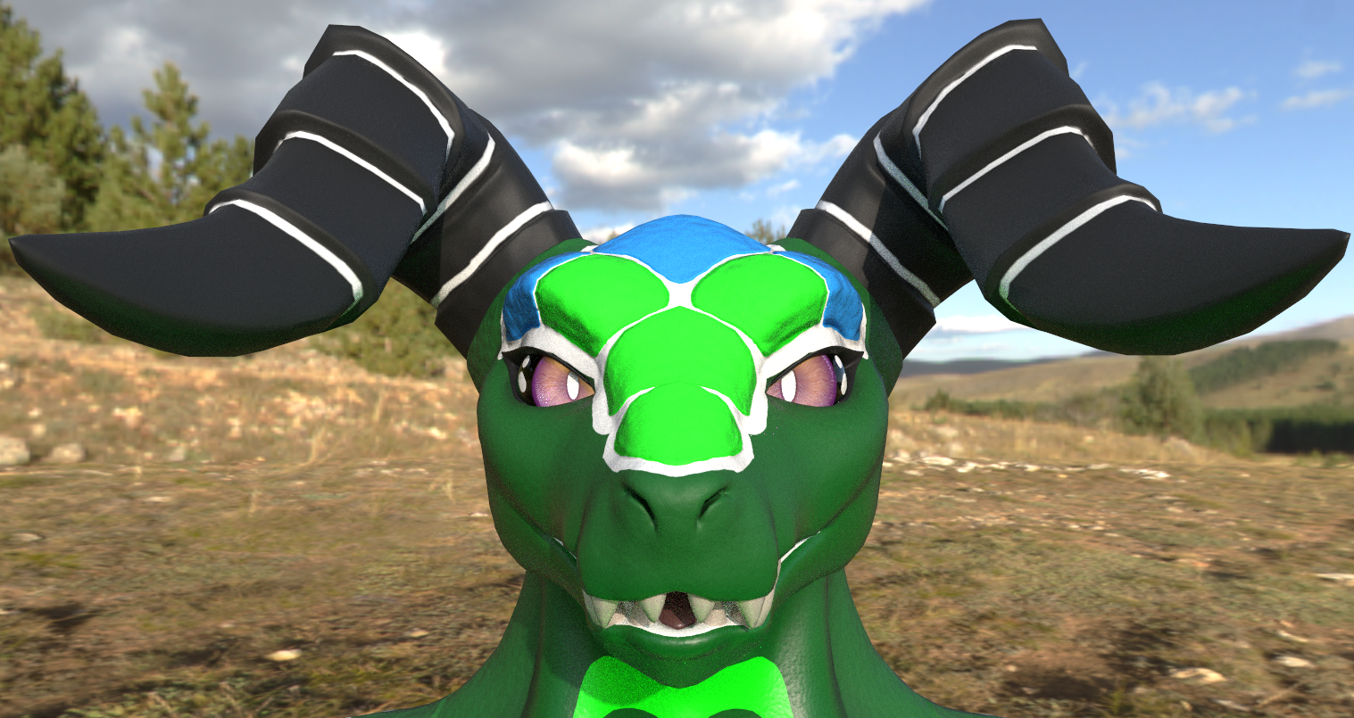 Green and Torquise Deathclaw (TEXTURE ONLY)