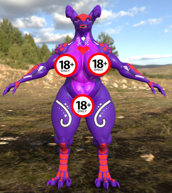 Magenta Red Deathclaw (TEXTURE ONLY)