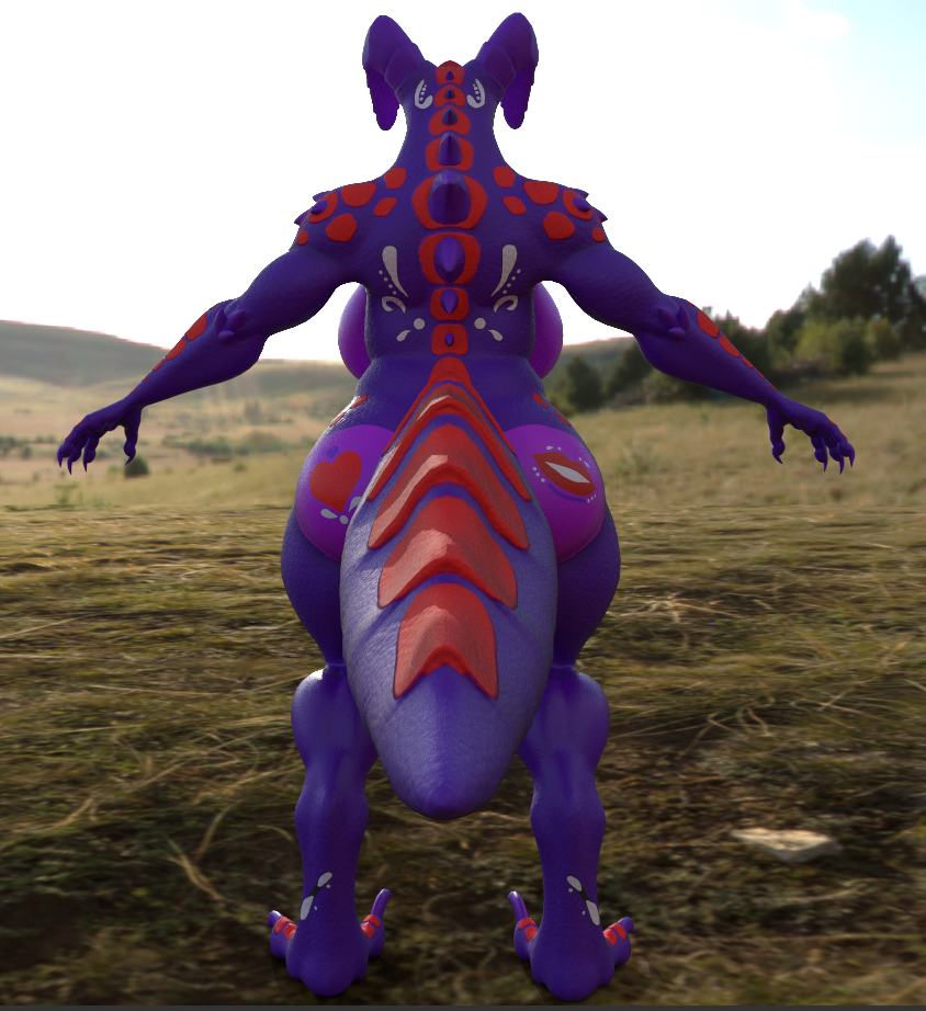 Magenta Red Deathclaw (TEXTURE ONLY)